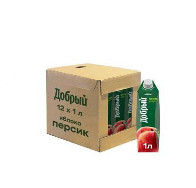 Нектар ДОБРЫЙ персик-яблоко 1 л (1*12)