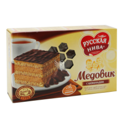 Торт Медовик с Шоколадом 340г Русская нива 