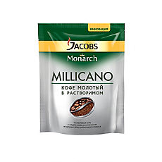 Кофе молотый в растворимом JACOBS MONARCH Millicano 75 гр