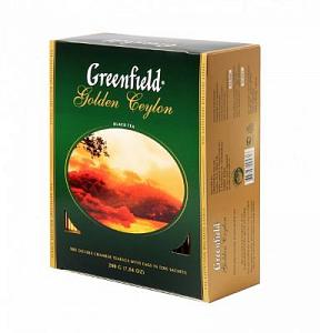 ЧАЙ GREENFIELD 100пак. Голден Цейлон