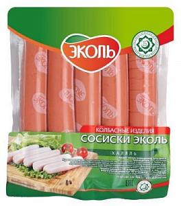 Сосиски ЭКОЛЬ Халяль 480 гр. в/у