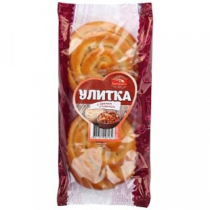 Улитка с кремом и изюмом 