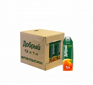 Сок ДОБРЫЙ апельсин 1 л (1*12)