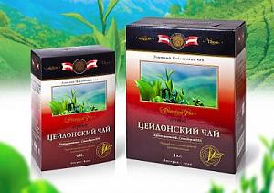 Чай черный цейл. крупнолистовой  "Квинст" 450г.