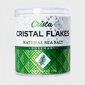 Соль CRISTA FLAKES с розмарином хлопья 70 г