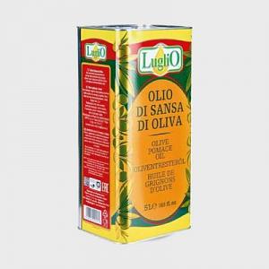Масло оливковое LUGLIO Olio di Sansa 5 л в жестяной канистре