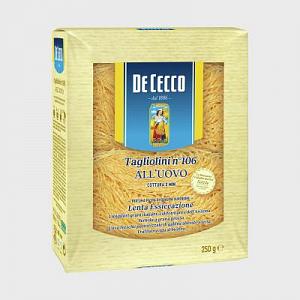 Паста DE CECCO №106 Тальолини с добавлением яйца 250 г