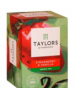 Чай зеленый Клубника с ванилью 20 пак Taylors of Harrogate