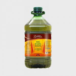 Масло оливковое GUSTOLU Olio di Sansa 5 л в пластиковой бутылке