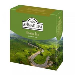 Чай зеленый Ahmad Green Tea в пакетиках 100 шт