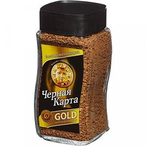 Кофе Черная Карта Голд 190гр ст.