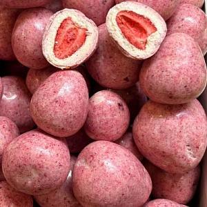 Клубника сублимированная в шоколаде со вкусом малины вес