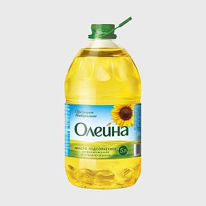 Масло подсолнечное ОЛЕЙНА рафинированное 5 л