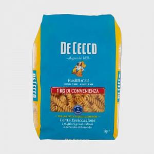 Паста DE CECCO №34 Фузилли 1 кг