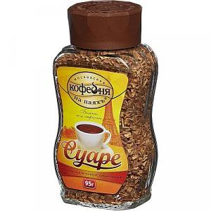 Кофе "Суаре" 95гр стекло субл. Фигурная банка