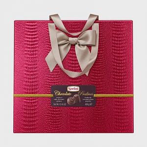 Конфеты SORINI Chocolate Pralines ассорти 430 г, розовая коробка