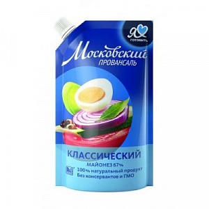 Майонез Московский Провансаль Классический 67% 420 мл