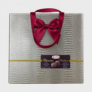 Конфеты SORINI Chocolate Pralines ассорти 430 г, серебристая коробка