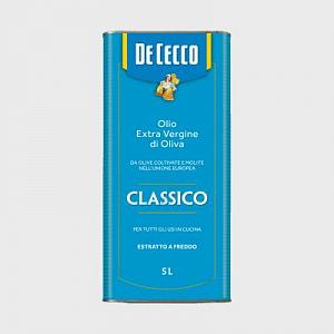 Масло оливковое DE CECCO Extra Virgin Classico ж/б 5 л