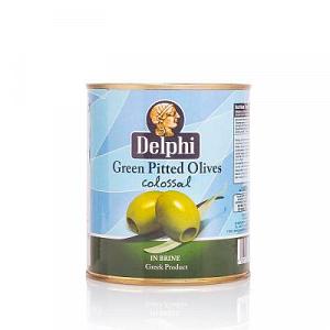 Оливки DELPHI Colossal 121/140 без косточки 350 гр