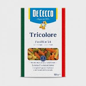 Паста DE CECCO №34 Фузилли Триколоре 500 г