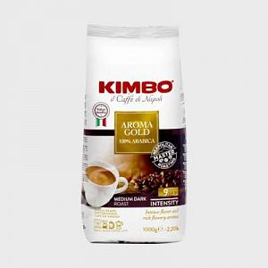 Кофе KIMBO Aroma Gold 100% арабика в зёрнах 1 кг