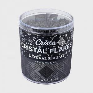 Соль CRISTA FLAKES с древесным углем хлопья 70 г